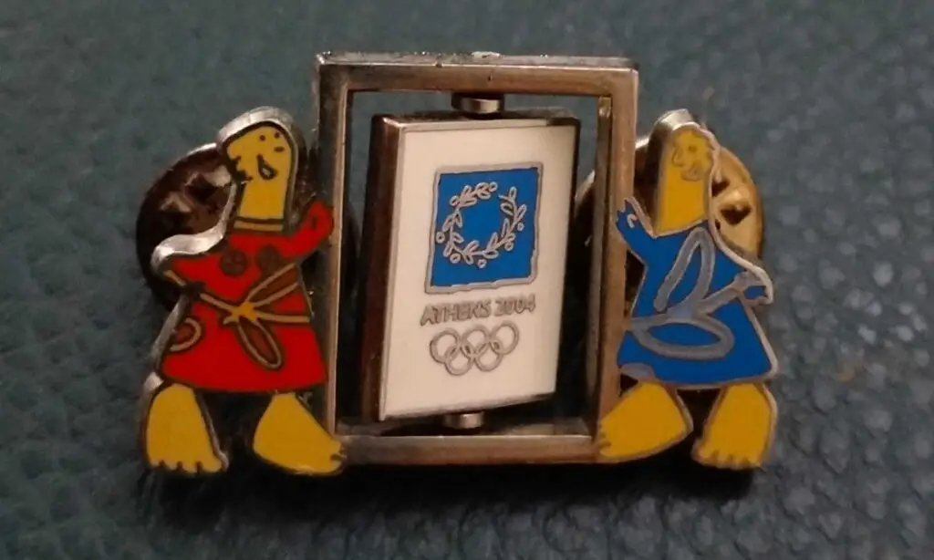 ταξίδι αξιών, olympic pin